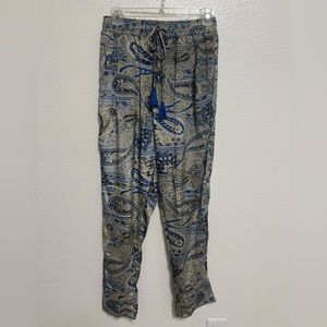 Karma Highway | Wide Leg Paisley Pants | One Size
